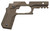 Recover Tactical Grip and Picatinny Rail System Tan Compact 1911 CC3C02