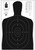 Action Target B-27E Economy Qualification Silhouette Paper Hanging Target 23x35 Black/White 100-Count