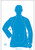 Action Target B-21E Blue Qualification Silhouette Paper Hanging Target 23x35 100-Count
