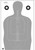 Action Target FTQ15ANTAV2100 Silhouette Vitals Qualification Paper Target 23x35 Gray/White Box of 100