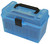 MTM Case-Gard H50RL24 50rd Deluxe Rifle Ammo Box Multi Caliber Clear Blue Polypropylene