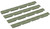 Ergo M-LOK WedgeLok Slot Cover 4332OD OD Green Low Profile Rubber 4 Pack