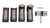 Glock 30822 Backstrap/Beavertail Set in Black Polymer