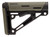 Hogue OverMolded Collapsible Buttstock for AR-15 M4 M16 OD Green Commercial Buffer Tube