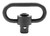 GrovTec GTSW107 Heavy Duty Push Button Steel Swivel Black Phosphate 1.5"