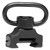 Troy Industries SMOUPBS00BT00 Black Steel BattleRail QD360 Push Button Sling Mount Swivel