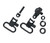 Uncle Mike's Magnum Swivel Set 15612 Blued 1" QD Sling Loop for Pump and Semi-Automatic Shotguns