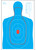 Action Target RCB27EQ100 B-27E FBI-Q Combination Qualification Silhouette Paper Shooting Target 23"x35" 100 Pack