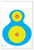 Action Target PRWB1100 Bright Silhouette Paper Range Target 19" x 25" Multi-Color 100 Pack