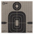 Allen 15802 Thermal Target Silhouette Hanging Paper 8" x 8" Black/Gray