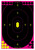 Birchwood Casey Shoot-N-C Reactive Paper Oval Silhouette Target 12"x18" Black/Pink Self-Adhesive 100 Per Pack