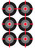 Birchwood Casey Dirty Bird Bullseye Tagboard Target for Pistol Training 12"x18" 100 Pack