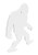 Birchwood Casey Centerfire Yeti Silhouette 3/8" AR500 Steel Target BC-47713 White Powder Coat
