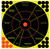 Birchwood Casey 34032 Shoot-N-C Reactive Target Self-Adhesive Paper Black/Yellow/Red 12" Circle 5 Pack