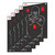 EZ-Aim 15249 Splash Reactive Non-Stick Bad Guy Silhouette Paper Shooting Targets – 5-Pack