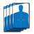 EZ-Aim 15331 Silhouette Paper Target 23" x 35" Blue and White 4 Per Pack