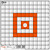 EZ-Aim 15495 Hanging Grid Paper Target 12" x 12" Orange and White 12 Per Pack