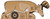 EZ-Aim 6033 Cardboard Deer Silhouette Shooting Target Crossbow/Rifle/Shotgun Brown/White