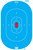 Pro-Shot SplatterShot 12"x18" Silhouette Hanging Tagboard Targets Hi-Vis Blue White Enhancement 8 Pack