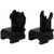 TacFire Flip-Up AR Iron Sights Front Rear Combo Anodized Aircraft Aluminum