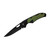 ABKT Mark II Lockback EDC Folding Knife with 2-1/2" Drop Point Blade Green Anodized