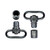 Grovtec Push Button Swivel Set with Bases 1" Standard Black Oxide
