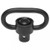 Troy SSQD Black Quick-Detach Sling Swivel - Durable Stainless Construction with Raised Cup Guard