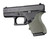 Hogue HandALL Beavertail OD Green Grip Sleeve Fits Glock 42 and 43