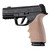 Hogue HandAll Sig Sauer P365 XMacro Beavertail Rubber Grip Sleeve – FDE