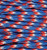 Mero 550 lb Paracord 100' Red White Blue Camo Lightweight Quick-Drying Nylon Cord