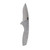 SOG Aegis FLK 2.0 Flipper Folding Knife 3-1/4" Drop Point Silver Stonewashed