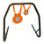 Do All Outdoors High Caliber Steel Gong Range Stand - Orange, Includes 2 Strap Sets
