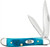Case Caribbean Blue Bone Sawcut Peanut Traditional Folding Knife