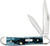 CASE KNIVES POCKET WORN MEDITERRANEAN BLUE BONE PEANUT