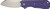 CIVIVI Crabby 2.7" Liner Lock Folding Knife Purple G-10 Handle Stonewash Blade