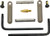 KNS Gen2 Non-Rotating Pin Kit for AR-15/M16 .154 Dark Earth Finish