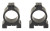 DNZ Freedom Reaper 1-Inch Scope Ring Mounts, Medium Height, 2-Piece Vertical Closure Design, Black