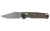 Kershaw Bel Air American-Made Pocket Knife, 3.05" CPM MagnaCut Clip Point, Olive Micarta Handle, Stonewashed Finish 6106