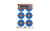 Pro-Shot SPLTR-MB-8PK Multi-Bullseye Splatter Shot Target 8 Pack, 12"x18"