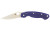 Spyderco Military Folding Knife Dark Blue G-10 Handle, 4" CPM-S110V Plain Edge C36GPDBL