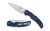 Spyderco Native Chief Lightweight Blue FRN Handle, 4.02" CPM-S110V Plain Edge Folder C244PDBL