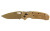 Hogue SIG K320 M17 M18 Folding Knife, Drop Point, 3.5" CPM-S30V Blade, Coyote Tan PVD, Ambidextrous ABLE Lock 36371