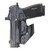MFT Ambidextrous Minimalist IWB Holster for Sig Sauer P365 X-Macro, Boltaron Black, 1.5" Belt Clip