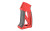 Fortis Torque Lightweight AR Grip with Carbon Fiber Front and Back Strap, Red