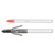Muzzy Classic White Bowfishing Arrow with Gar Point Quick Release