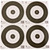 Maple Leaf Field Round 20 cm Archery Target Face 25-Pack