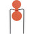 EzAim Self-Healing Holey Spinner Target Orange 2 Circles