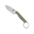CobraTec Wolfteeth OD Green 2.75" Fixed Blade Knife with G-10 Scales
