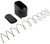 Shield Arms SAS15ME5BLK S15 +5rd Mag Extension, Black Anodized Aluminum