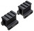 TruGlo TG8992B Matte Black Anodized Picatinny Riser Mount Set for Optics